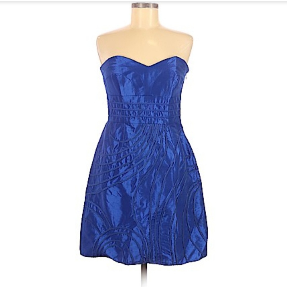 Laundry by Design Blue Strapless Dress